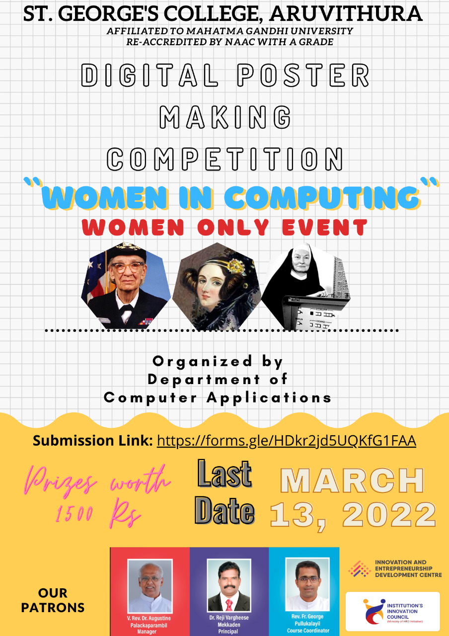 Digital Poster Making Competition - Women in Computing
